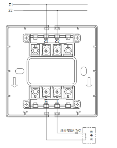 甘肃海湾GST-LD-8300B输入模块常闭无源触点接线图