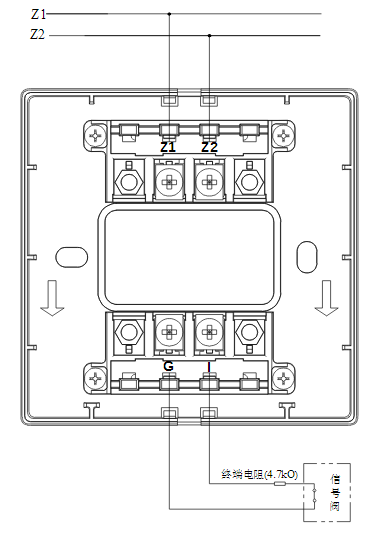 甘肃甘肃海湾消防GST-LD-8300B输入模块常闭无源触点接线图