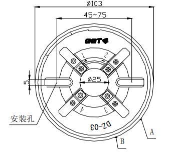 DZ-03定位底座 甘肃海湾底座