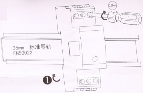 TD230交流浪涌保护器安装示意图